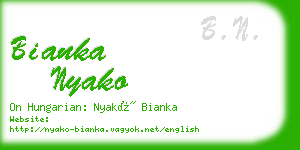 bianka nyako business card